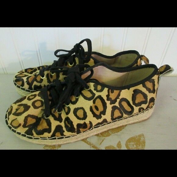 Sam Edelman animal print shoes jute accent sz 8 - Picture 4 of 6